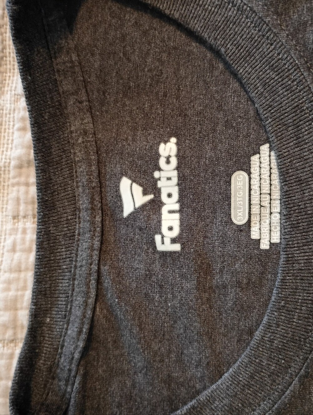Raiders Football Graphic Tee in Charcoal Gray - Picture 4 of 4